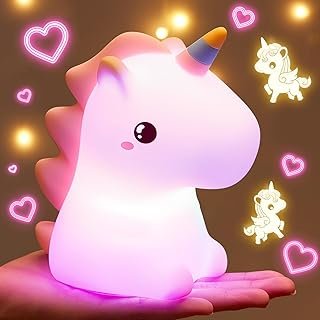Example product photo of a unicorn night light